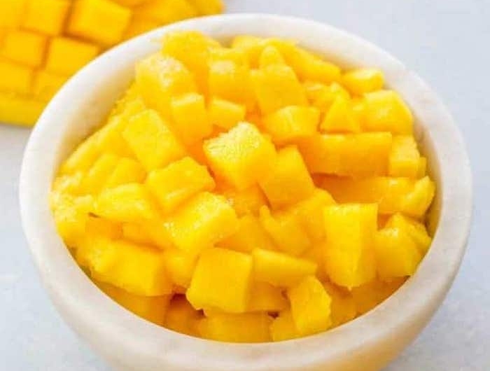 kleine geschnittene scheiben aus mango wie kann man eine mango schneiden