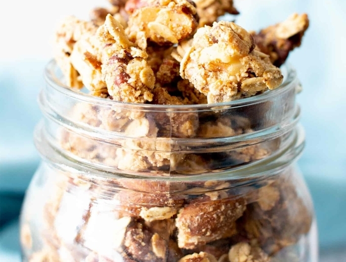 knuspermüsli selber machen frühstückideen gesunde rezepte müsli mit nüssen granola
