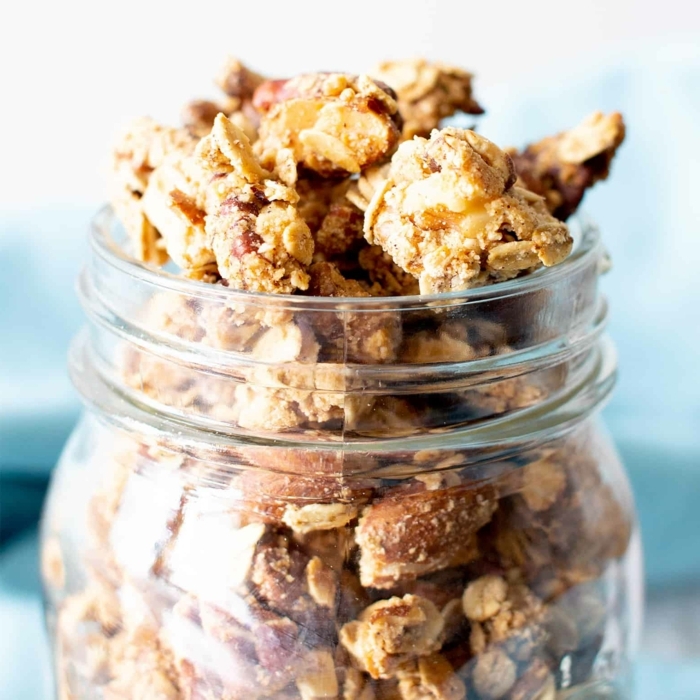 knuspermüsli selber machen frühstückideen gesunde rezepte müsli mit nüssen granola