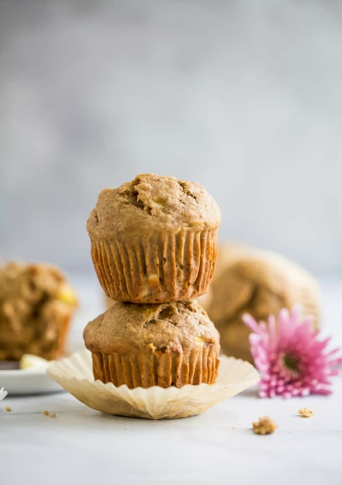 muffins für kinder backrezepte mit bananen cupcakes selber machen rezept mit erdnussbutter und bananen