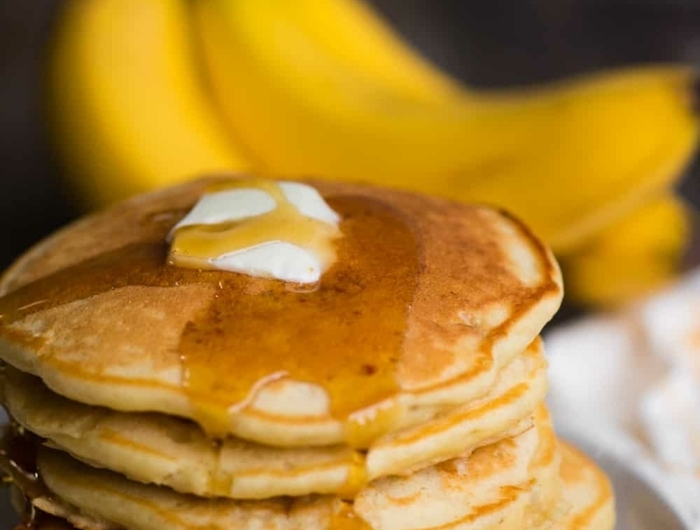 pancakes mit banane frühstücksideen ideen für frühstück banaenpfannkuchen pfannkuchen rezept