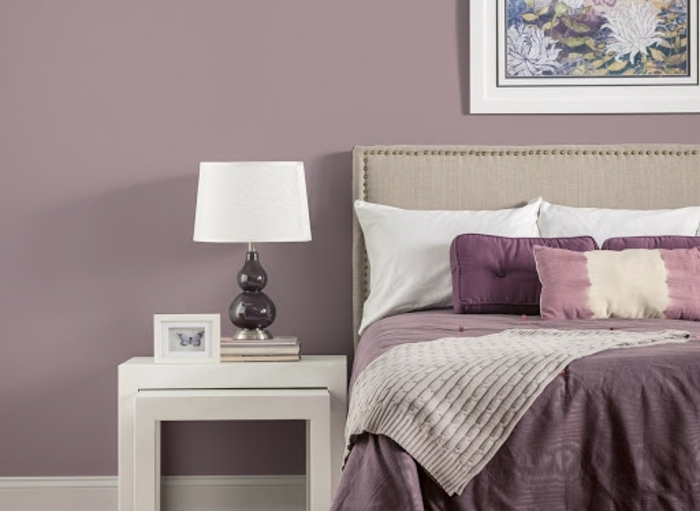 0 mauve farbe wohnung einrichten trendige wandfarben schlafzimmergestaltung in helllila
