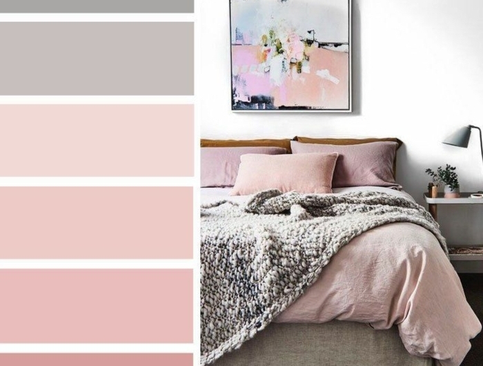 malve farbe mauve taupe schlafzimmer gesalten zimmer einrichten und dekroieren wohnungsideko farbpalette