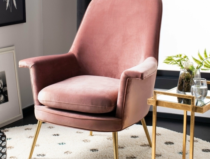 malve farbe taupe designer sessel sitzecke leseecke schaffen bequemer stuhl rosa sitzmöbel