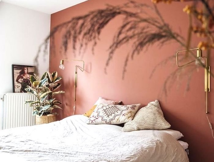 terrakotta farbe schlafzimmer streichen farbpalette wandfarbe