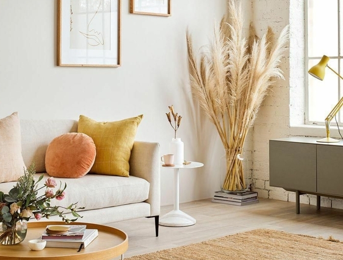 0 pampasgras deko wohnzimmer dekroieren skandinavisch wohnen deko in herbsttönen zimmerdeko beispiele