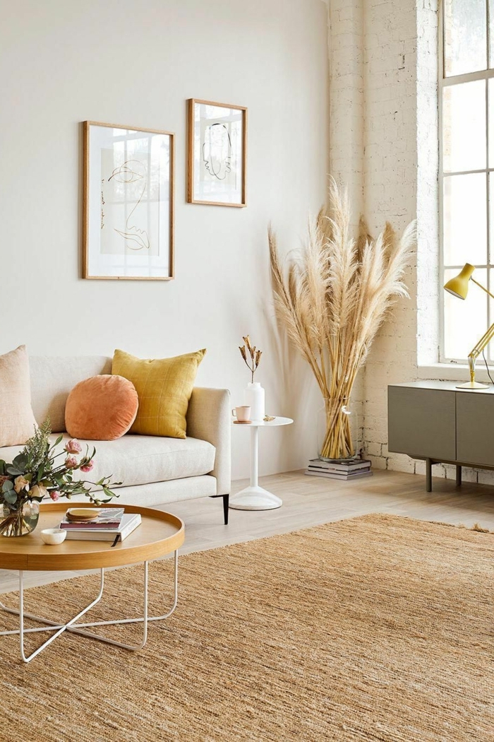 0 pampasgras deko wohnzimmer dekroieren skandinavisch wohnen deko in herbsttönen zimmerdeko beispiele
