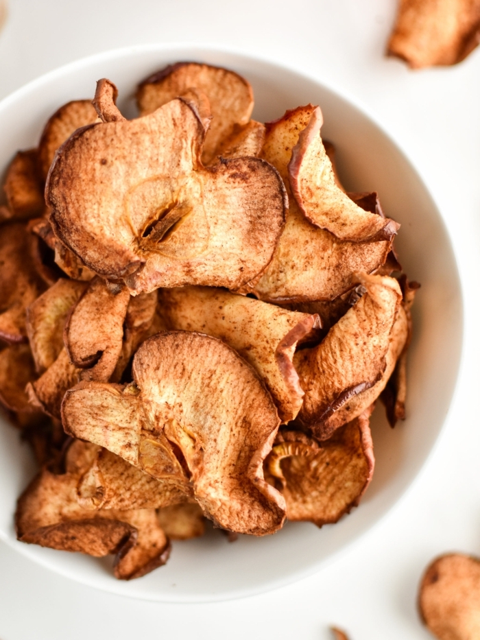 chips selber machen backofen apfelchips im ofen backen shcnelle backrezepte gesundes partyessen für kinder