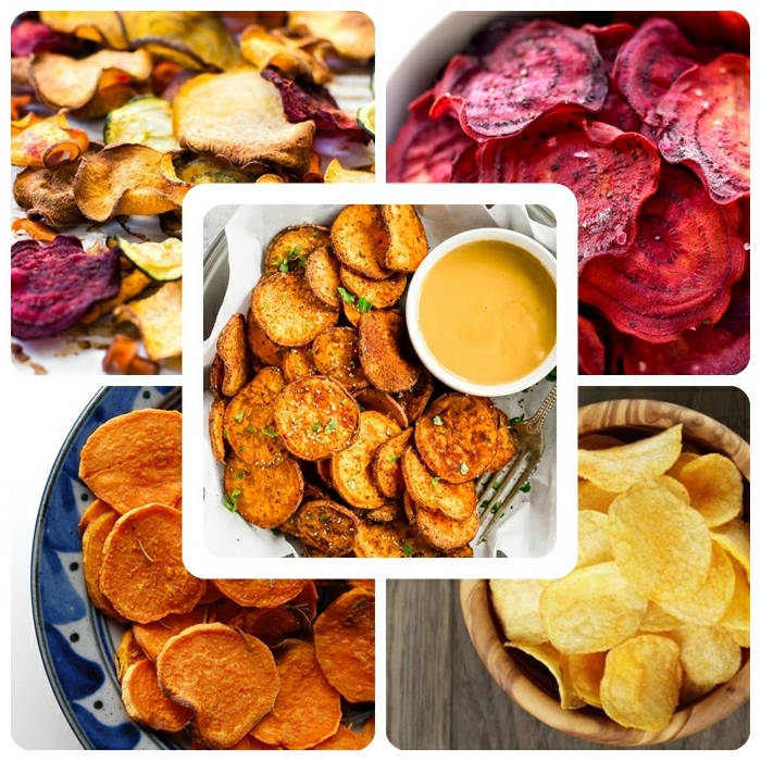 chips selbst machen ofen verschiedene rezepte wie macht man kartoffelchips rote beete süßkartoffeln