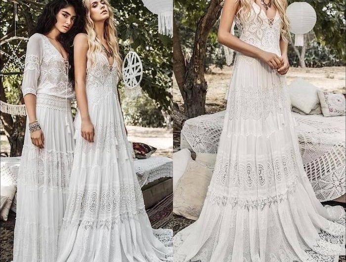 hippie wedding dress awesome discount 2018 flowy chiffon lace boho wedding dresses inbal raviv
