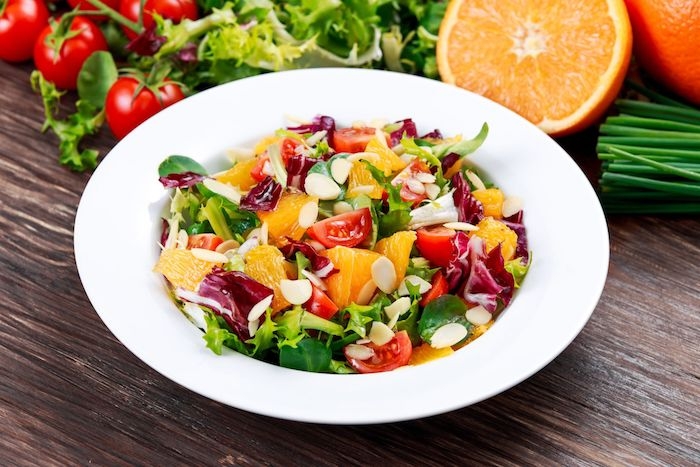 esskastanien rezept salat mit gartenlattich kastanien und grapefruit frisch und vitaminos schüssel