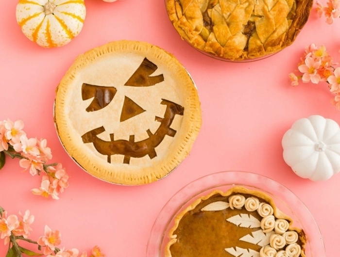 halloween essen party mini pumpkinpies pies selber machen kürbispies rezepte mit kürbis