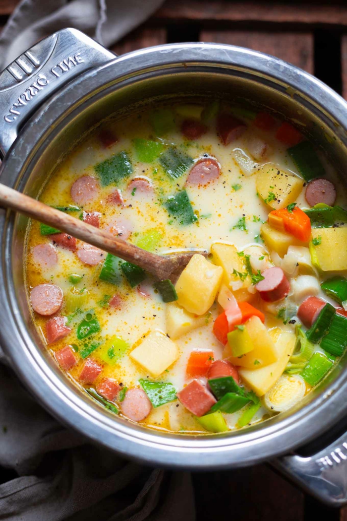 Einfaches und schnelles Kartoffelsuppe Rezept