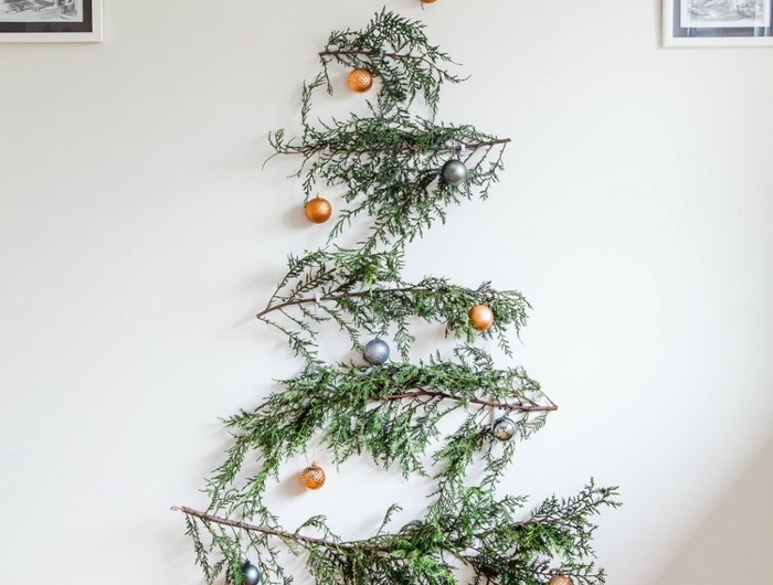 basteln mit kindern winter alternativer weihnachtsbaum winterdeko ideen einfaches tutorial tannenbaum