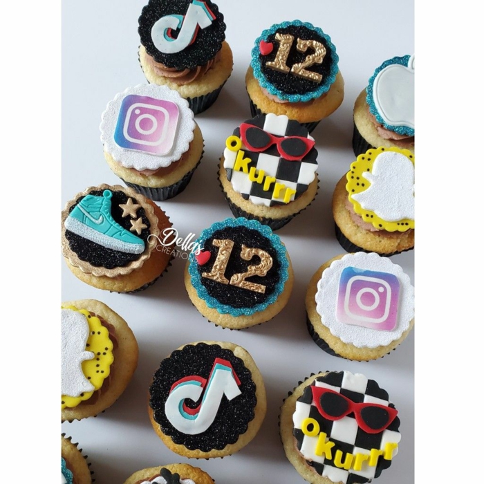 dekoration cupcakes instagram sneaker tiktok deko inspiration kuchen für geburtstag social media inspo