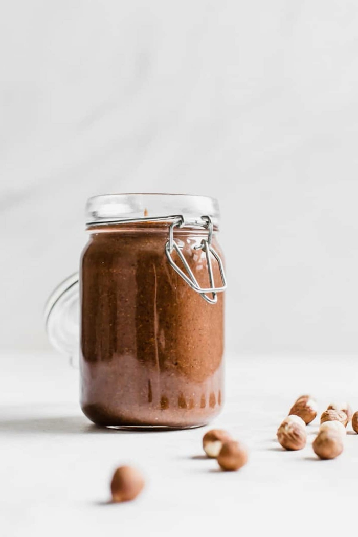 haselnüsse nutella alternative ein veganes nutella selber machen glas mit nutella