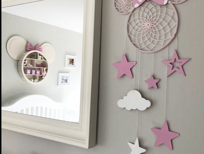 kreative dekoration kinderzimmer mädchen pinken traumfänger basteln kinder moderne inneneinrichtung mädchenzimmer pinke deko