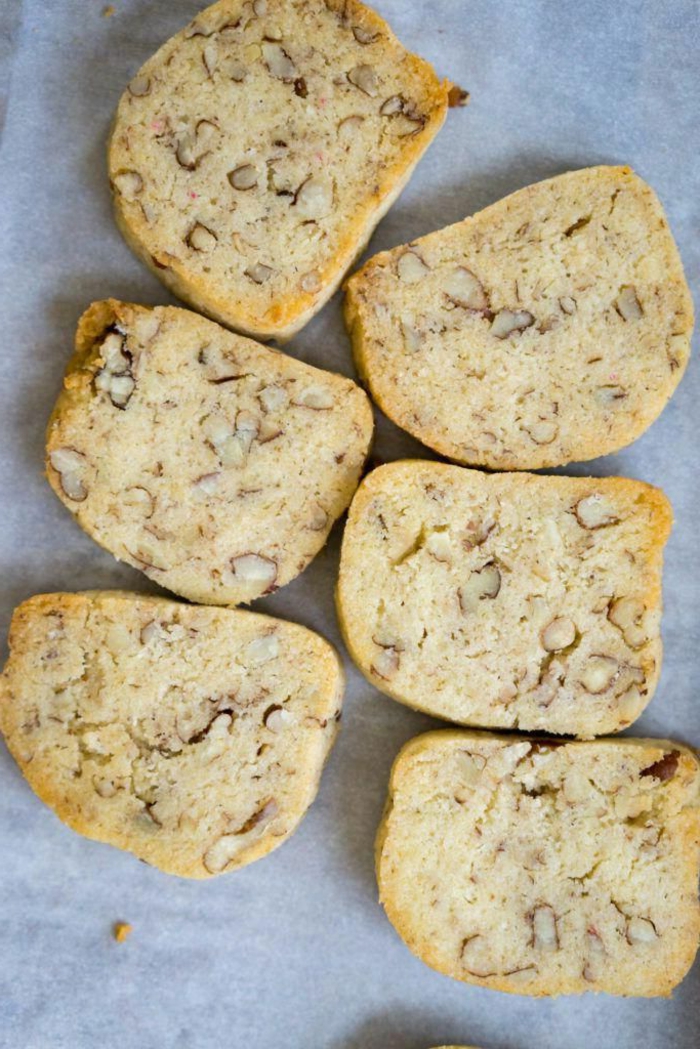 low carb kekse mit wenig kalorien pekannüsse mit kokosmehl vamilleextrakt schnell zubereiten