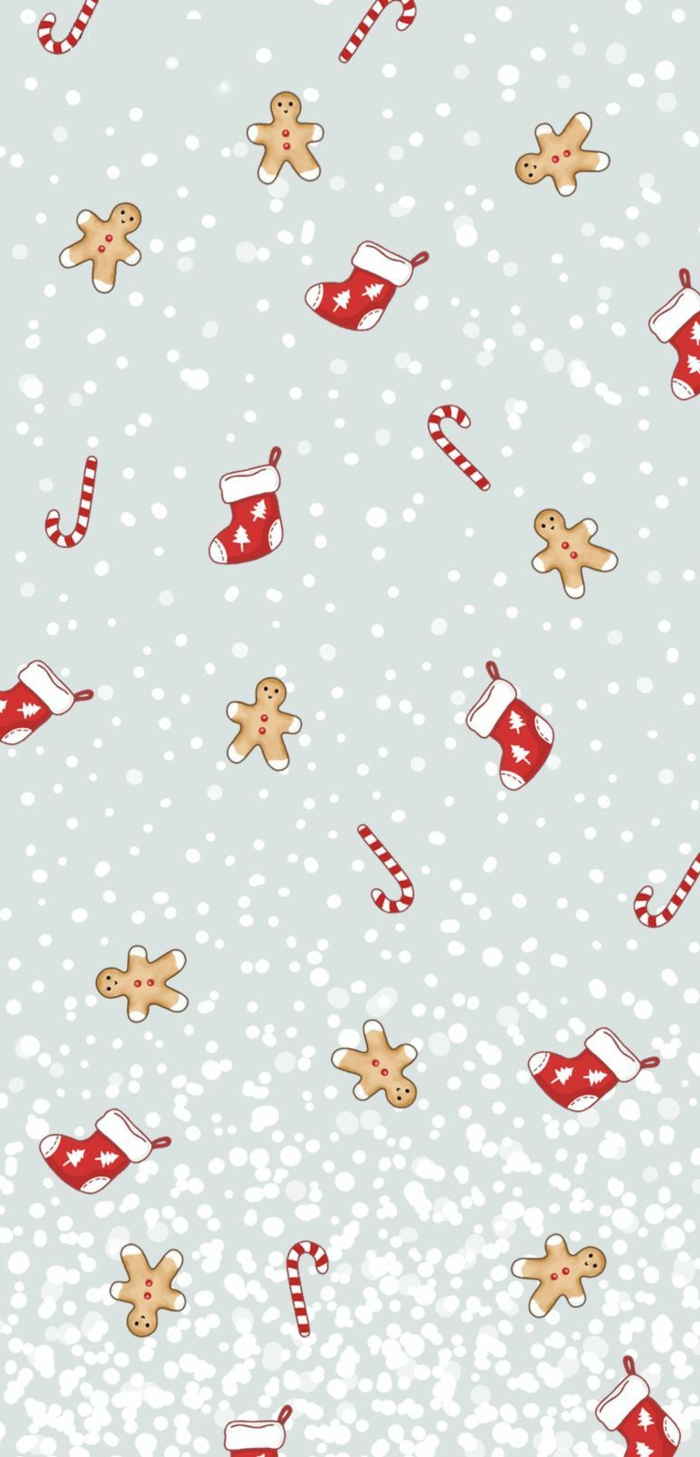 christmas wallpaper hd süße weihnachts hintergrundbilder nikolausstiefeln männchen zuckerstangen schneeflocken