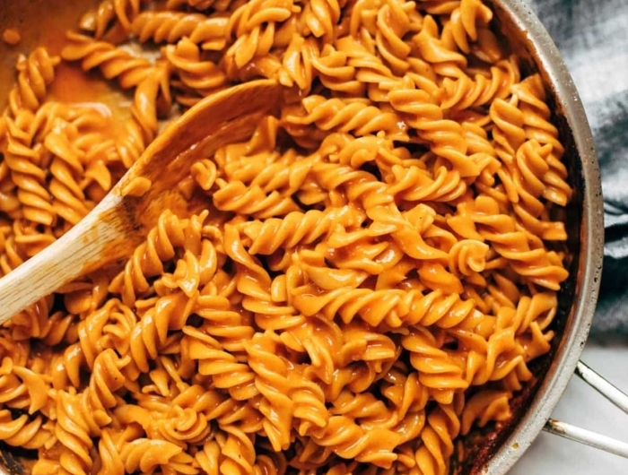 one pot pasta rezepte vegan wodka pasta mit cremesoße einfache zubreitung gerichte zum ausprobieren