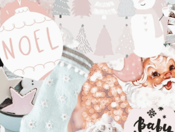 rosa ästhetik minimalistische farben wallpaper hintergrundbilder weihnachten kostenlos handy