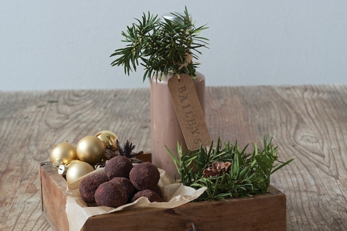 rumkugeln chefkoch einfache rumkugeln mit baileys und nougat weihnachtsdeko holzbox geschenk