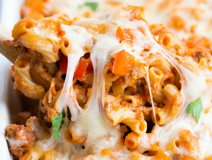 schnelle leichte pasta rezepte kasserolle backen mittagessen einfach was kann ich heute kochen
