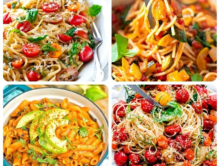spaghetti rezepte einfach pasta gerichte ideen für jeden tag was kann ich heute kochen noodles mit cherry tomaten