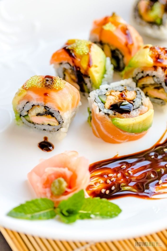 sushi mit lachs selber machen schritt für schritt japanische küche