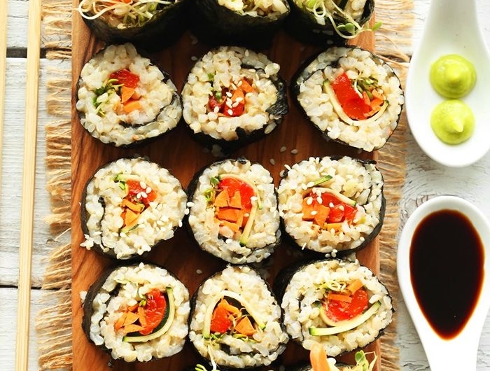 sushi ohne fleisch fingerfood rezepte japanisches essen zubereitungsweise