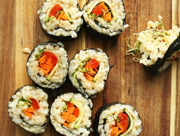 sushi reis machen vegane häppchen schritt für schritt partyfood ideen