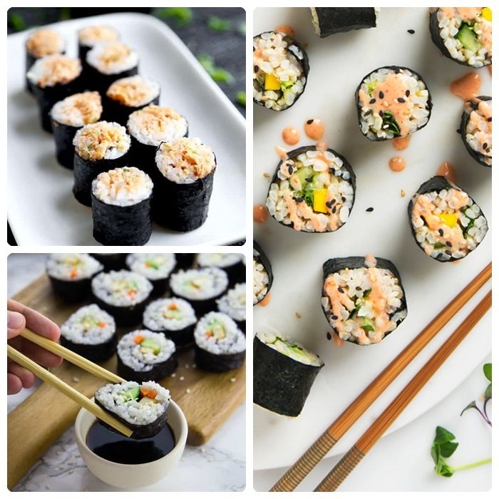 sushi selber machen fingerfood für party partyessen ideen rezepte mit reis