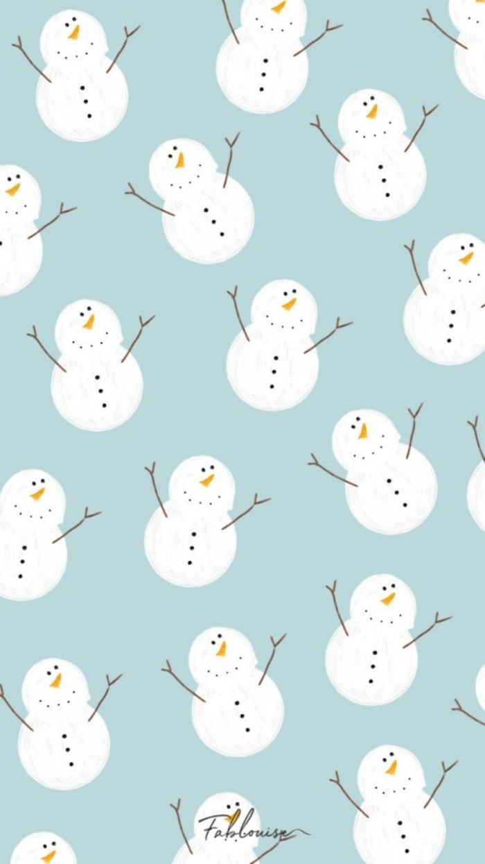 süßes bild mit lachenden schneemännern weihnachtsbilder kostenlos downloaden hintergrundbilder handy herunterladen