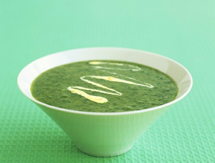 vegan kochen das immunsystem stärken eine grüne suppe mit petersile und kokosmilch