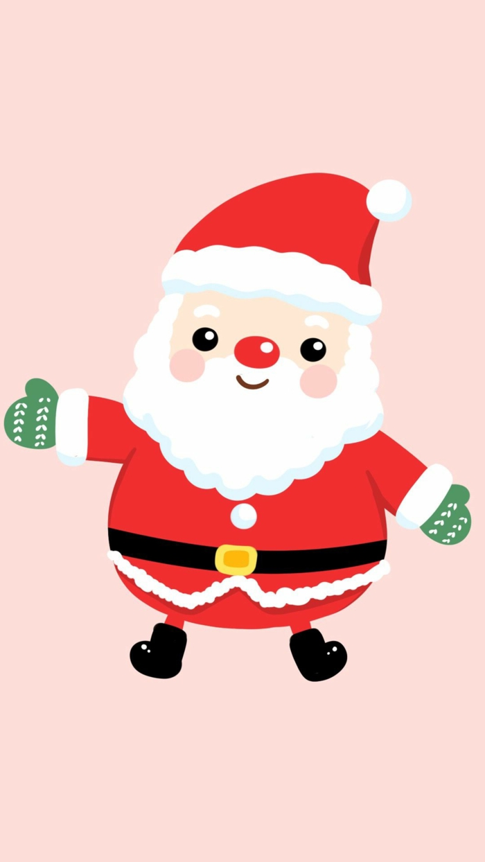weihnachtsmann mit grünen handschuhen handy weihnachtsbilder hintergrund kostenlos downloaden festliche bilder hintergrund iphone
