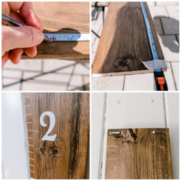 bastelideen kreativ messlatte kinder diy aus holz selber machen diy anleitung schritt für schritt