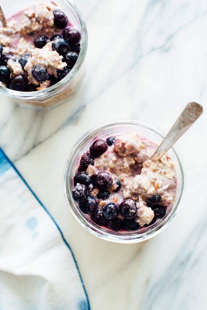 bircher müsli joghurt rezept mit blaubeeren gesundes frühstück frückstücksideen