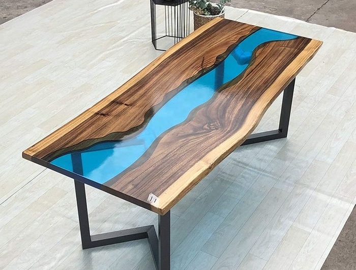 epoxidharz holz füllen river table designs tisch epoxidharz