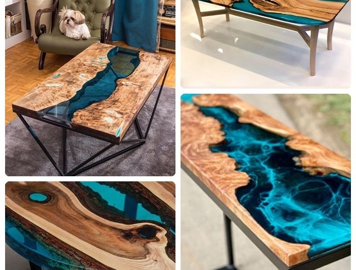 epoxidharz tisch möbel aus massivholz massivholztisch mit epoxidharz