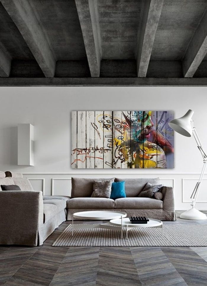 lösungen für zimmerdecken decke in beton optik zimmer einrichten wohnzimmerdeko in grau