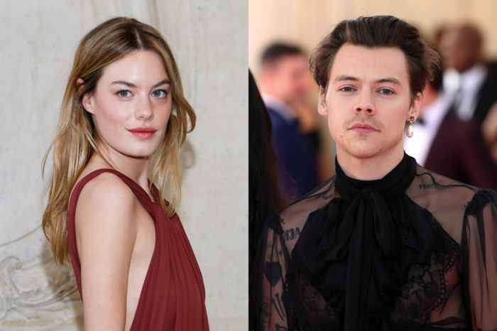 model camille rowe harry styles freundin gerüchte hollywood story rotes kleid met gala 2019 schwarzer gucci outfit