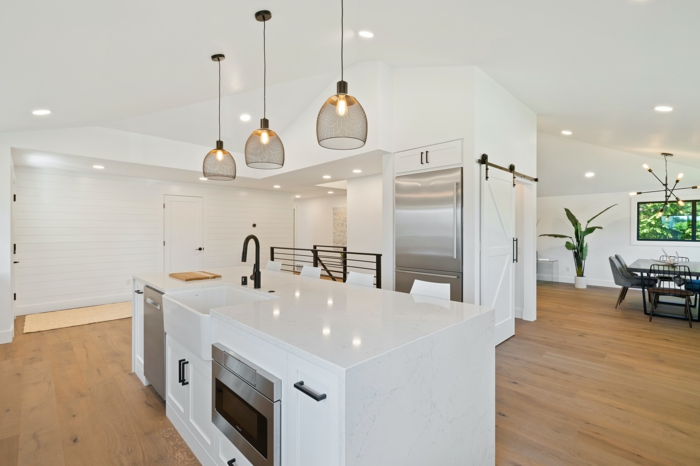 moderne küche inneneinrichtung küchenbeleuchtung wichtige tipps 