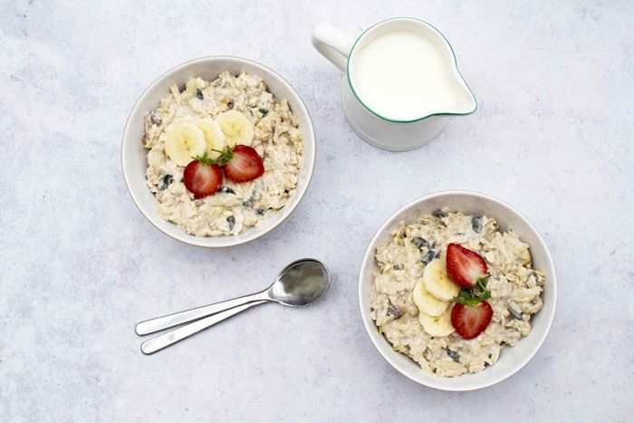 müsli mit joghurt overnight oats haferflocken rezepte zum abnehmen