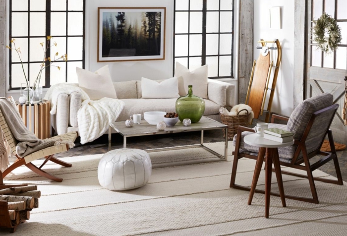 2021 interior design inspiratio hygge wohnzimmer einrichte tipps und ideen inneneinrichtung inspo weißer couch schönes gemälde an die wand