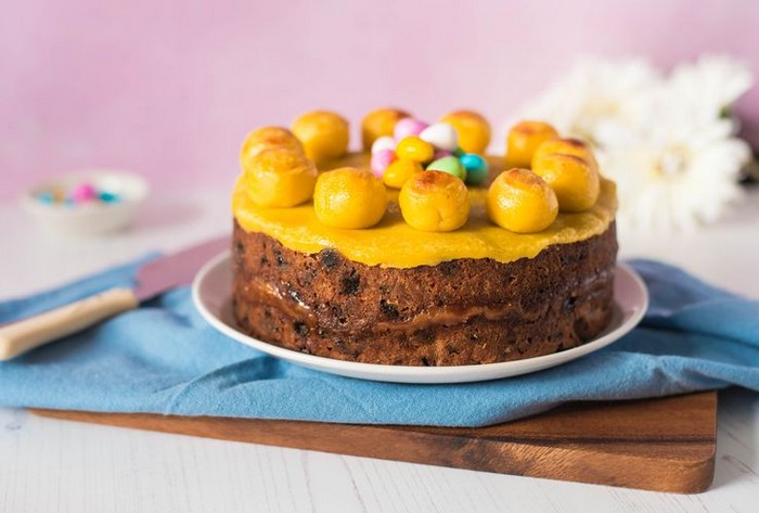 ostern rezepte osteressen nachtisch ostern simnel cake marzipankuchen england