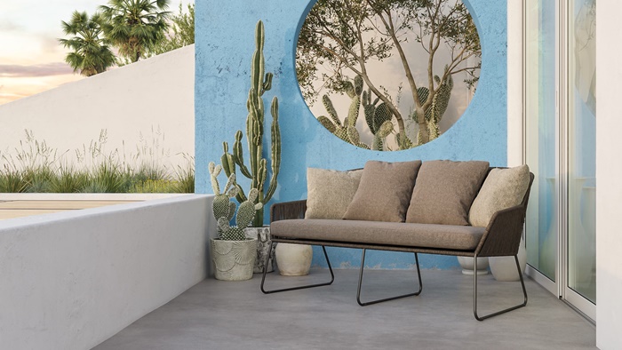 outdoor bereich gestalten ideen longue möbel graues sofa außenbereich einrichten