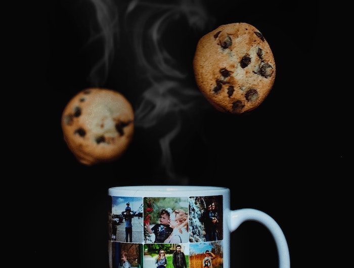 personalisiertes geschenk originelle geschenkideen für männer frauen kaffeetasse mit fotos cookies