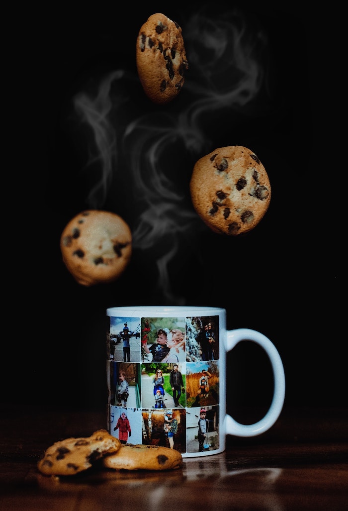 personalisiertes geschenk originelle geschenkideen für männer frauen kaffeetasse mit fotos cookies