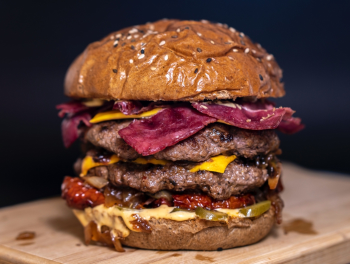 speck fleisch burger selber machen rezept hamburger mit käse