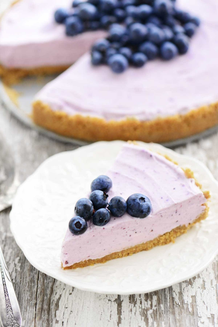 blaubeere cheesecake rezept leicht amerikanischer käsekuchen ohne backen schnelle und leckere rezepte